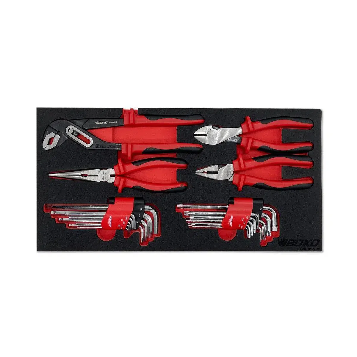 117-Piece SAE 3-Drawer Hand Carry Tool Box - Image 6