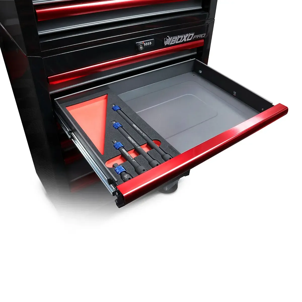 4-Piece ½” Drive Quick Release Impact Extension Set | 1/3 Drawer EVA Foam - Image 2