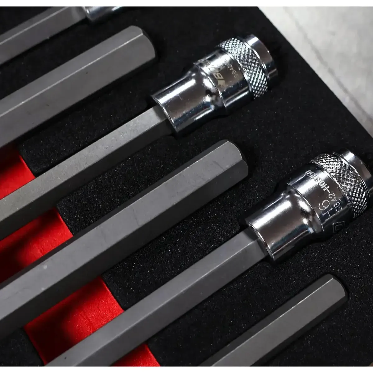 7-Piece 1/2" Drive Long Hex Bit Socket | 1/6 Drawer EVA Foam - Image 3