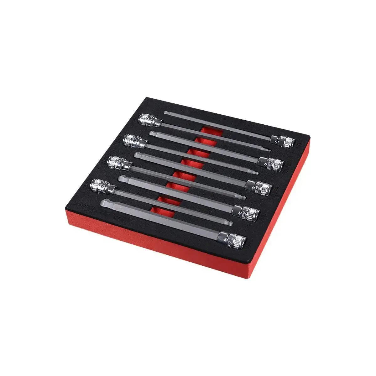 9-Piece 3/8" Drive SAE Extra-Long Ball Point Hex Bit Socket Set | 1/6 Drawer EVA Foam - Image 6