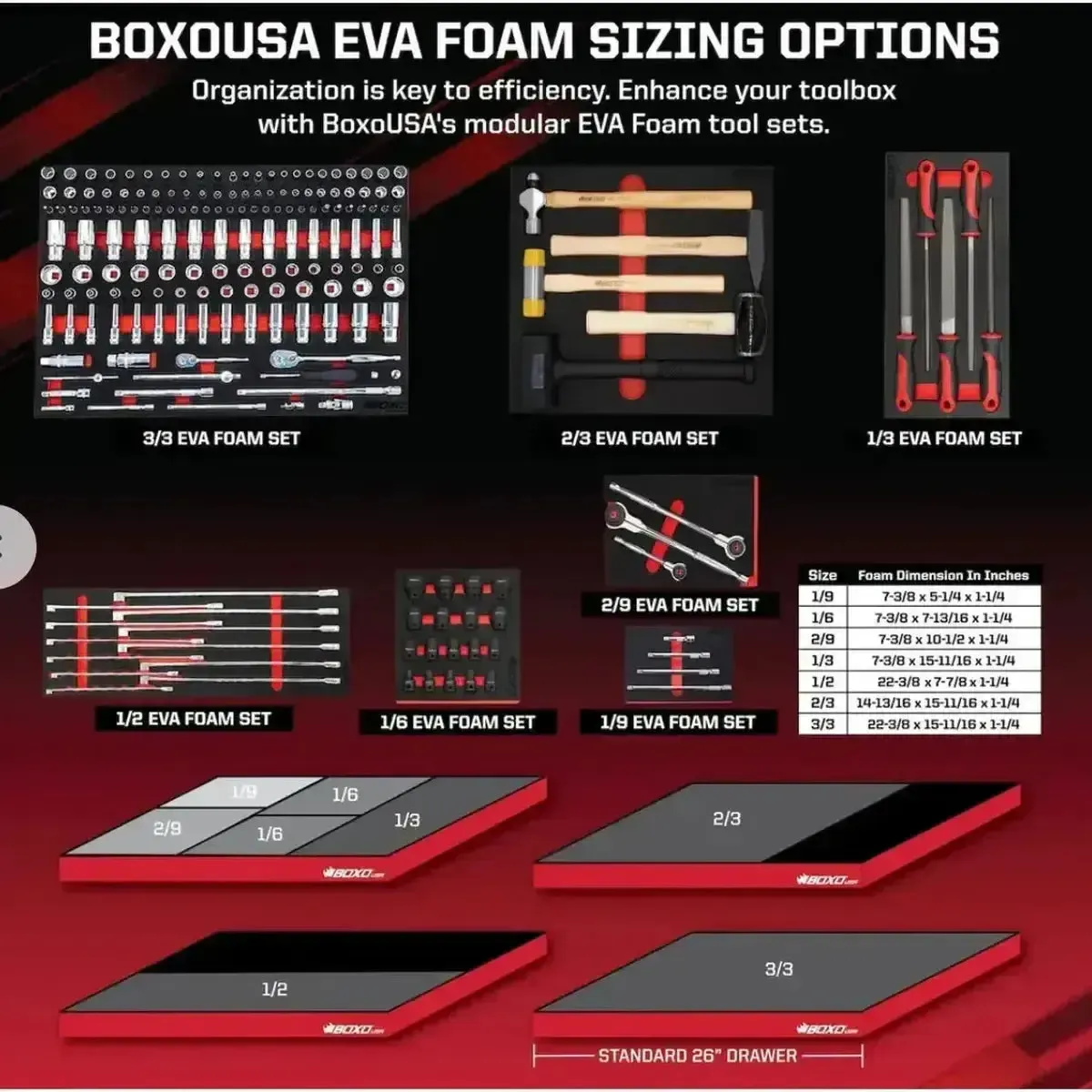 9-Piece Metric Double Open End Wrench Set | 1/3 Drawer EVA Foam - Image 7