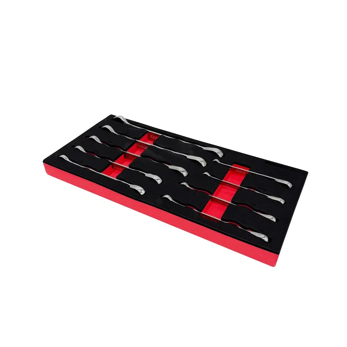 9-Piece SAE Reversible Ratcheting Wrench Set | 1/3rd EVA Foam - Image 3
