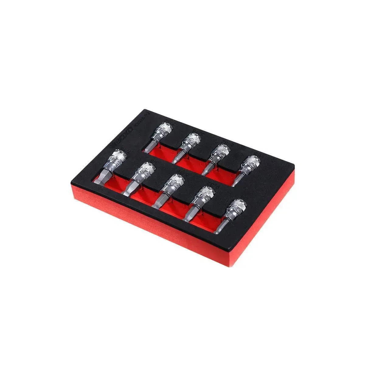 9-Piece 3/8" Drive SAE Ball Point Hex Bit Socket Set | 1/9 Drawer EVA Foam - Image 6