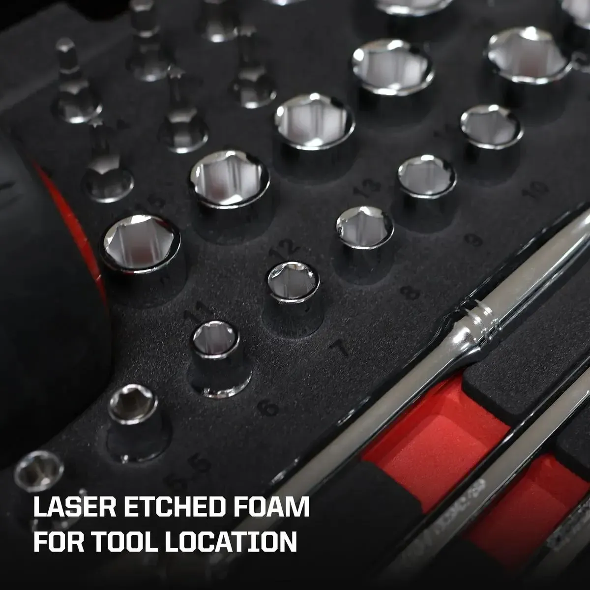 MotoBox | Ricky Carmichael 3-Drawer Portable Tool Box with 103-Piece Metric Motorcycle Tool Set - Image 14