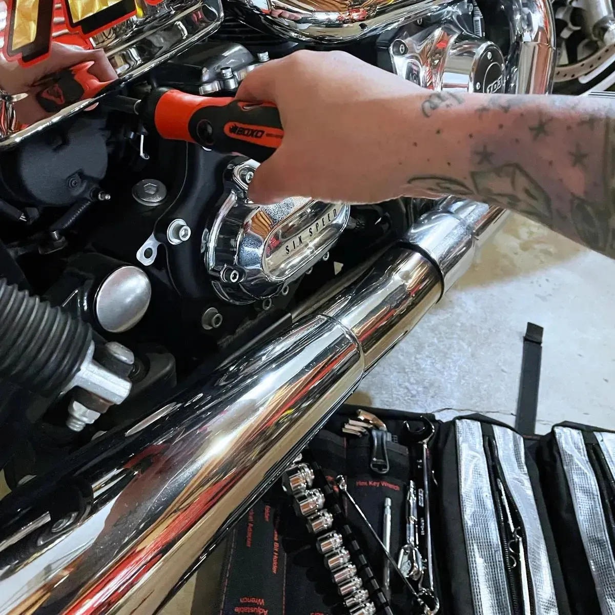Motorcycle Roll | 48-Piece Motorcycle Tool Kit - Image 4