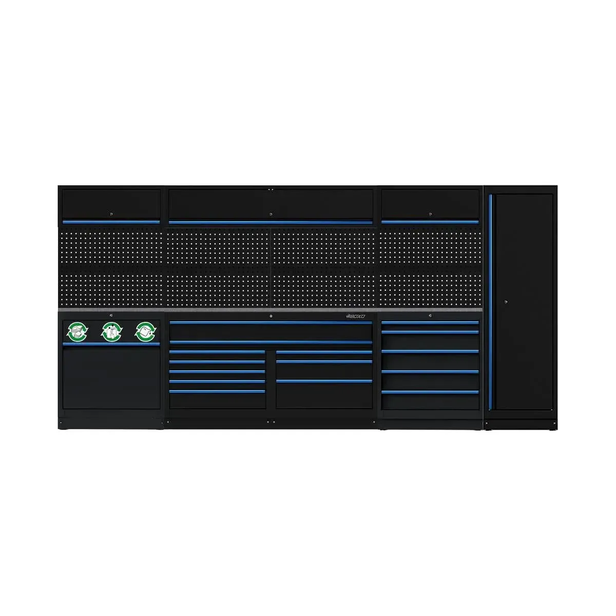 OSM Pro Series | 160" 18-Piece Professional Organized Storage Modules Build Out | 15-Drawers, 4-Cabinets - Image 3