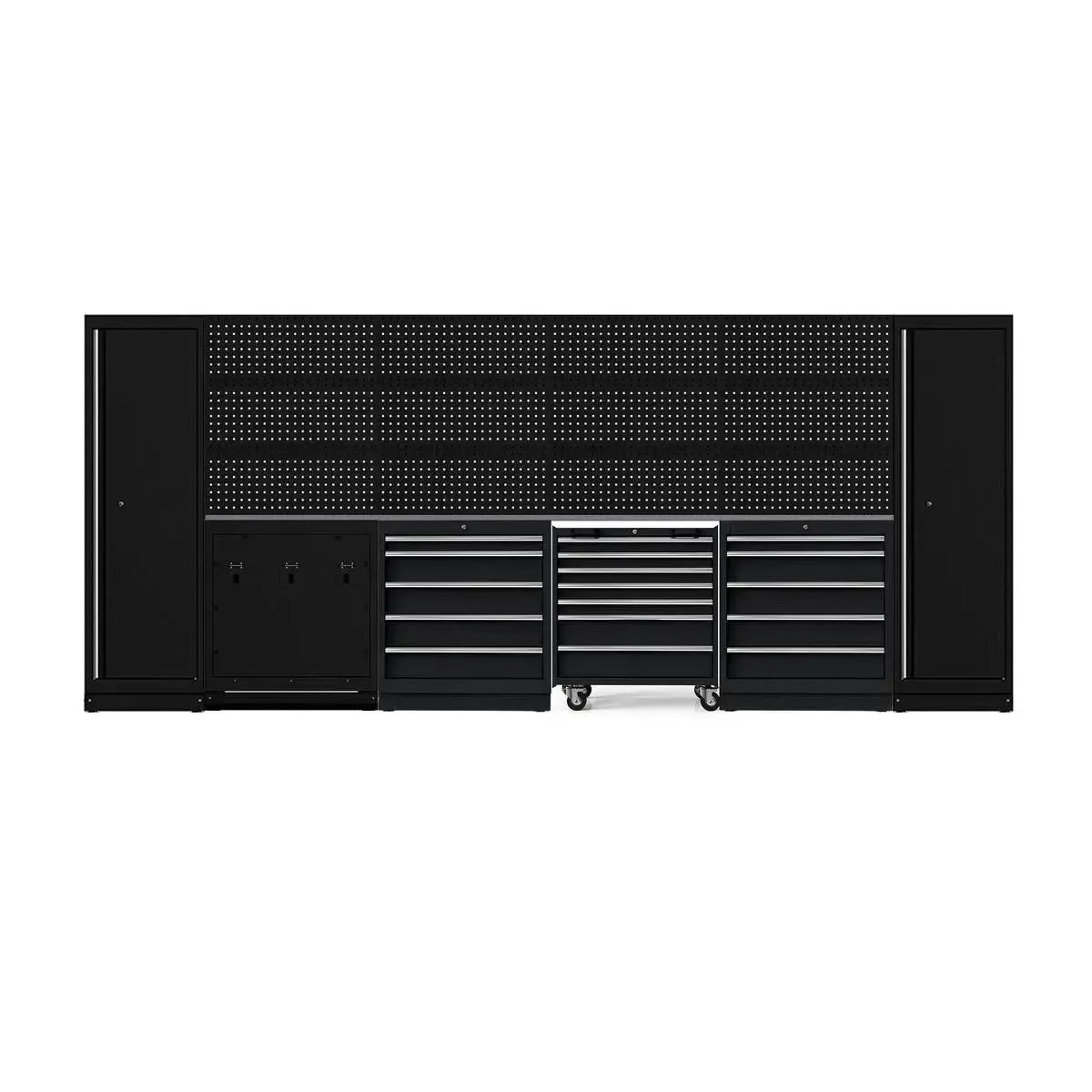 OSM Pro Series | 160" 20-Piece Professional Organized Storage Modules Build Out | 21-Drawers, 6-Cabinets