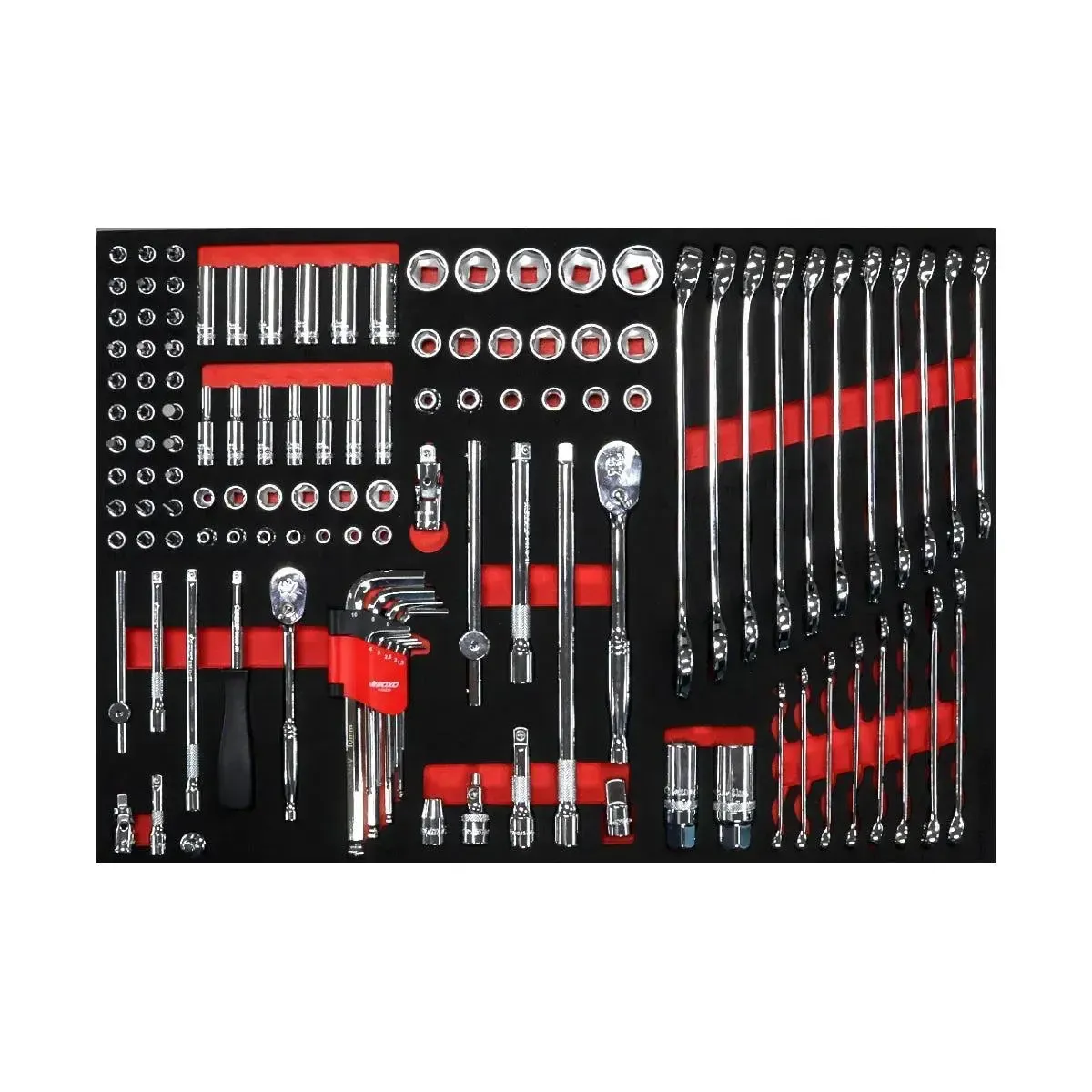 Pro Series | 28" 3-Drawer Flip-Top Service Cart with 160-Piece Quick Service Master Tool Set - Image 6