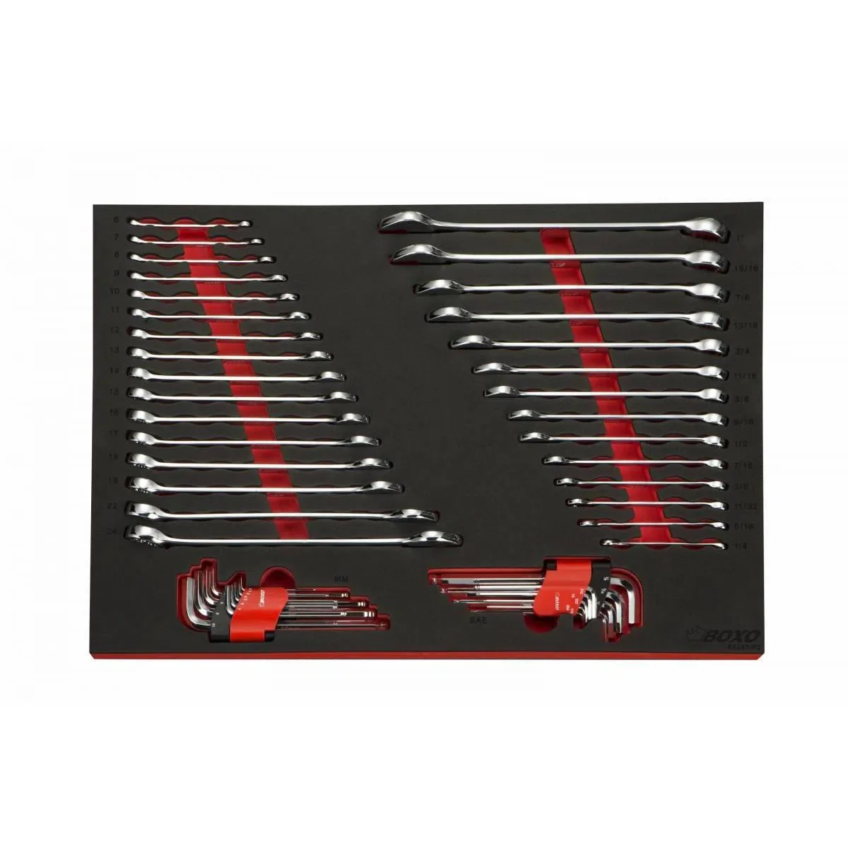 Pro Series | 35" 3-Drawer Slide-Top Service Cart Tool Box with 222-Piece Master Tool Set - Image 10