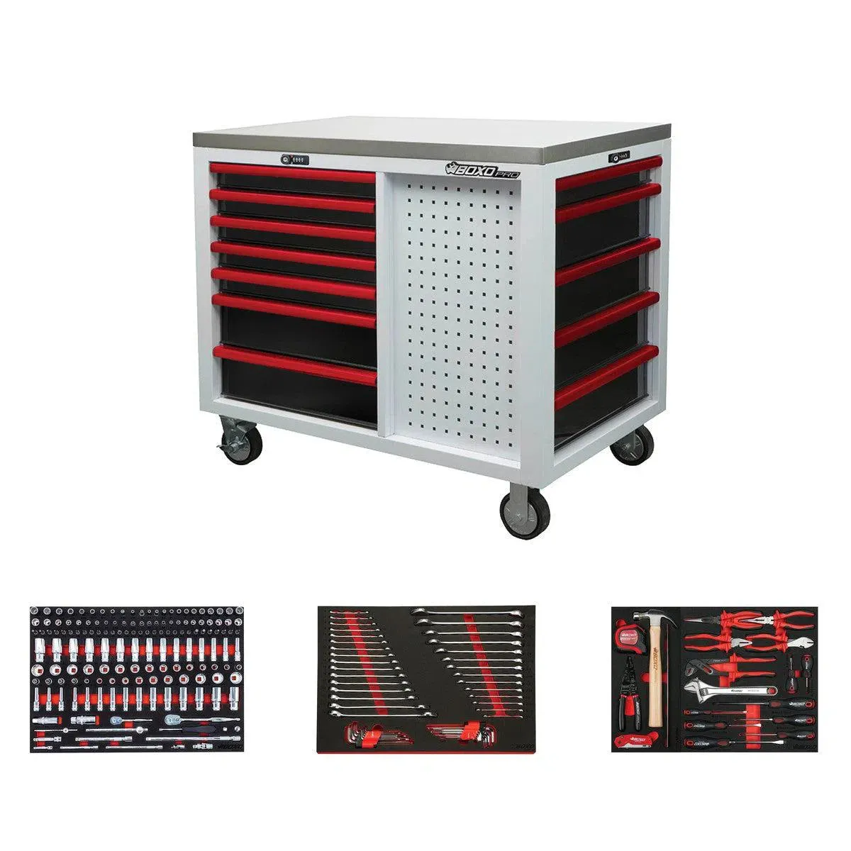 Pro Series | 45” 12-Drawer Workstation Tool Box with 222-Piece Master Tool Set - Image 4