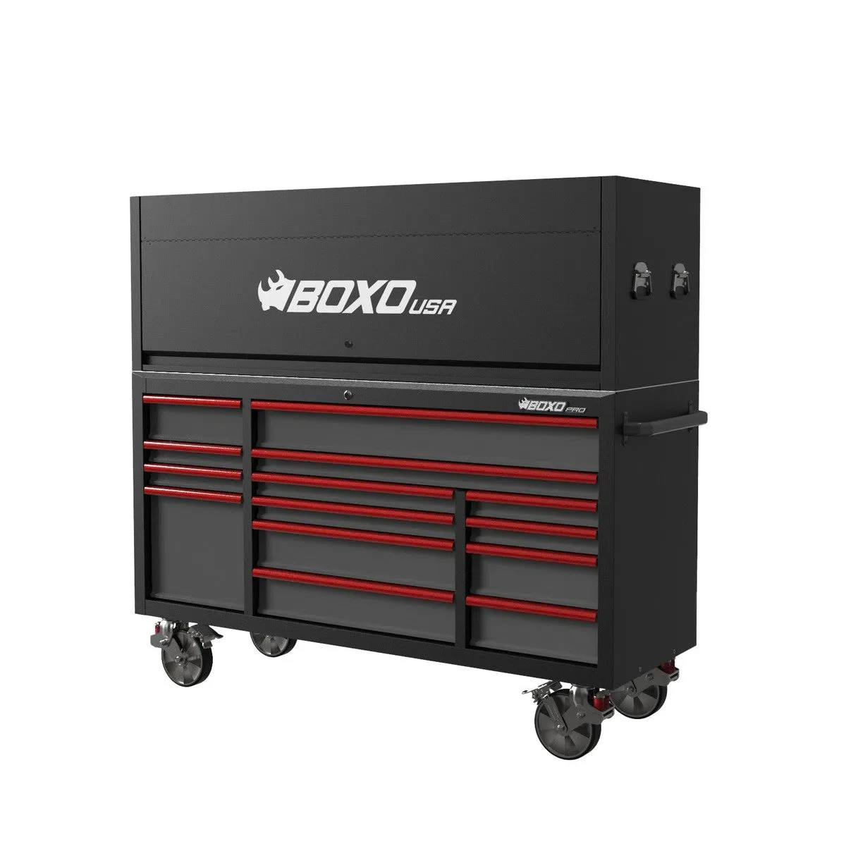 Pro Series | 72" 14-Drawer Garage Top Rolling Tool Box with 222-Piece Master Tool Set | Black - Image 5