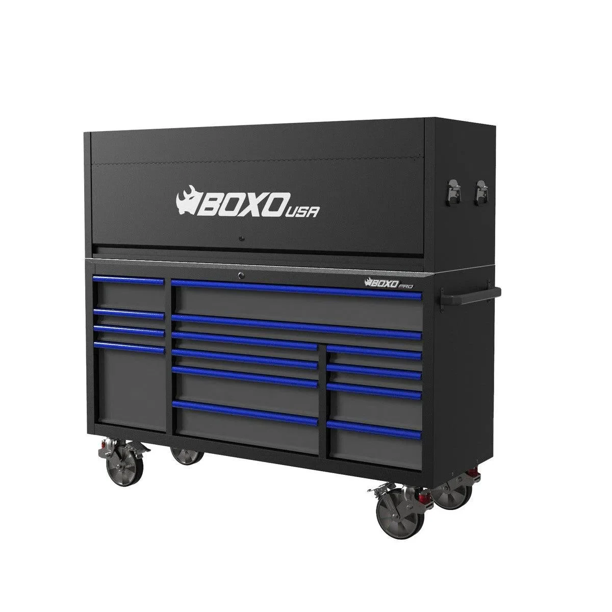 Pro Series | 72" 14-Drawer Garage Top Rolling Tool Box with 222-Piece Master Tool Set | Black - Image 6