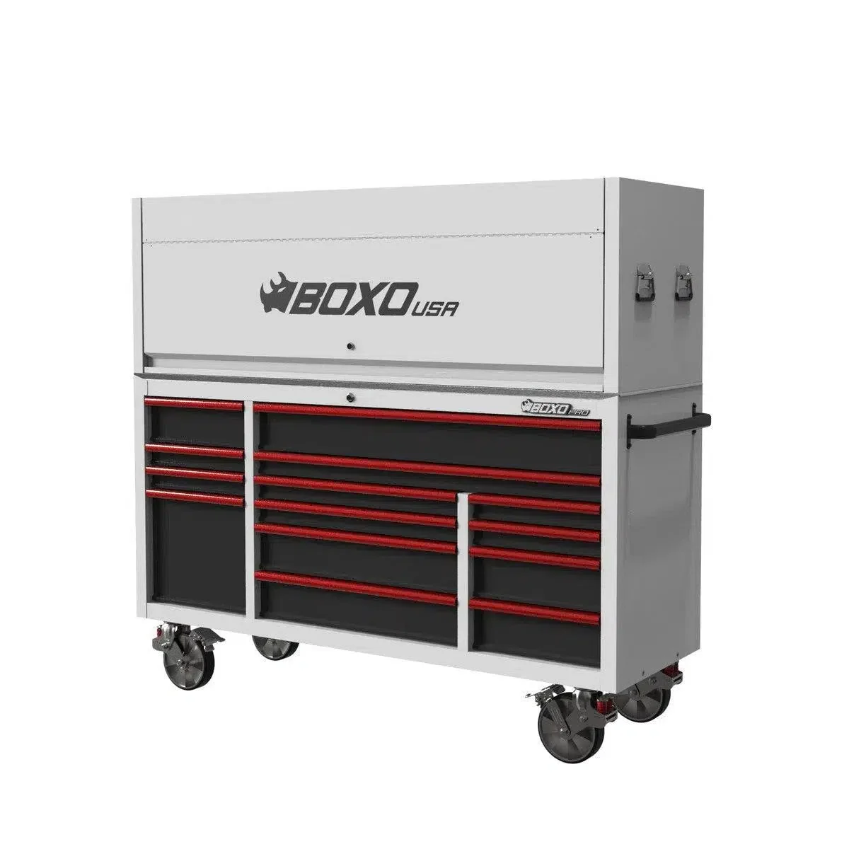 Pro Series | 72" 14-Drawer Garage Top Rolling Tool Box with 222-Piece Master Tool Set | White - Image 5